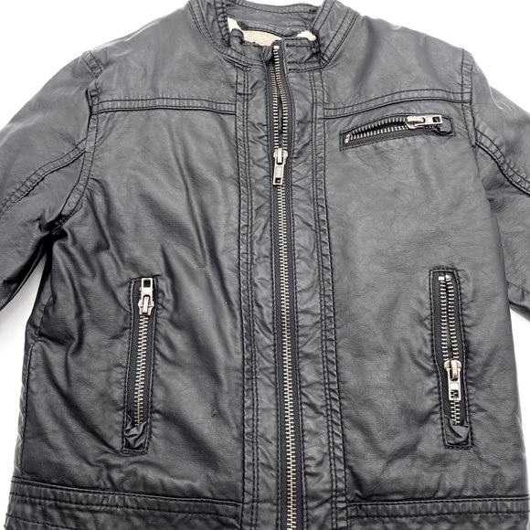 Kids faux leather jacket - Picture 3 of 6